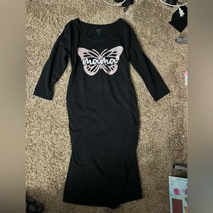 Pressed maternity dress